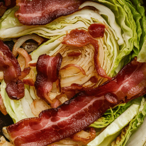 Fried Cabbage With Bacon Onion And Garlic