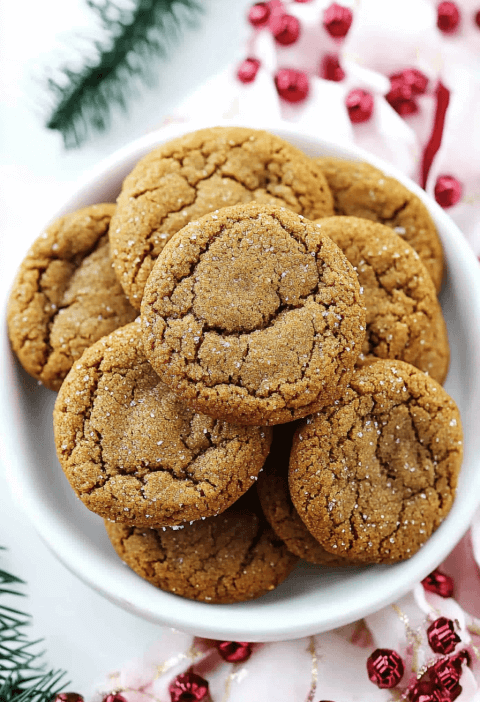 Ginger Molasses Cookies
