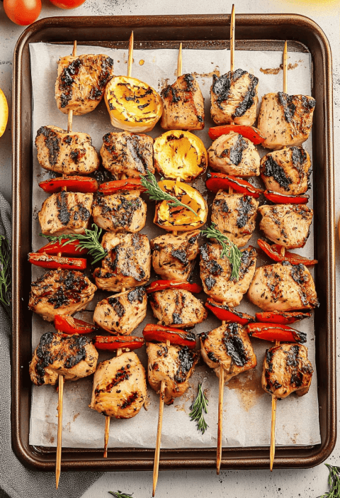 Greek Chicken Kabobs