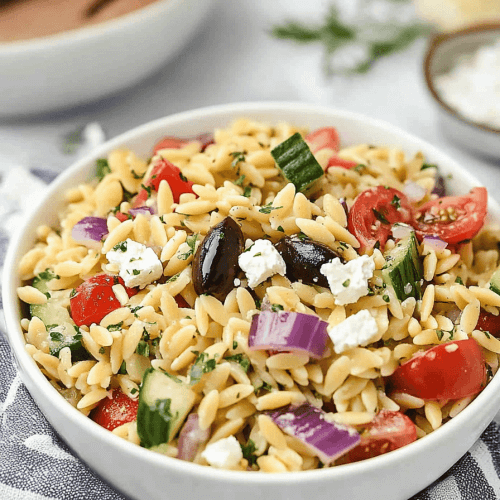 Greek Orzo Pasta Salad