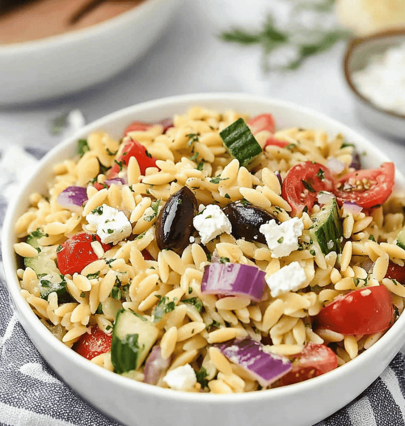 Greek Orzo Pasta Salad