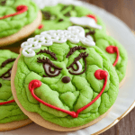 Grinch Crinkle Cookies