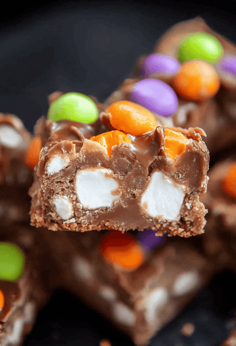 Halloween Marshmallow Bars