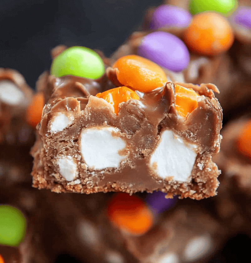Halloween Marshmallow Bars