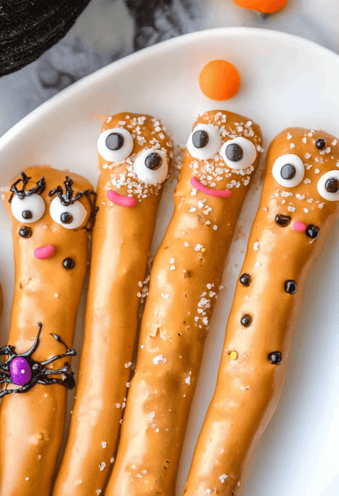 Halloween Pretzel Rods