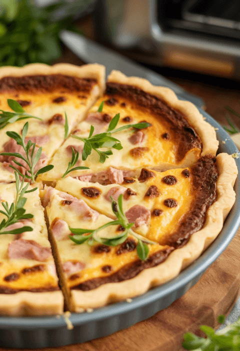 Ham And Cheese Crustless Quiche Recipe