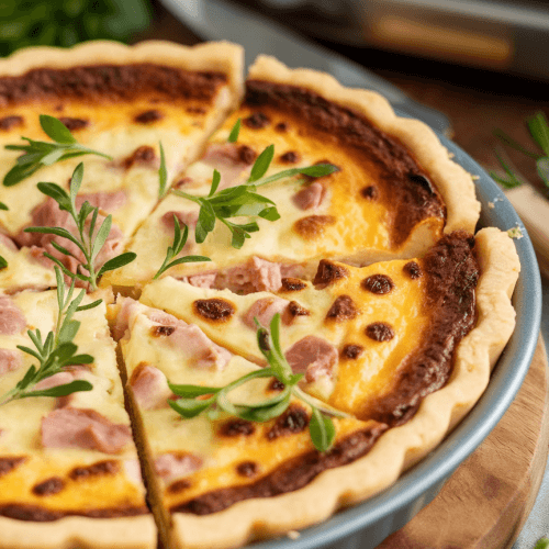 Ham And Cheese Crustless Quiche Recipe