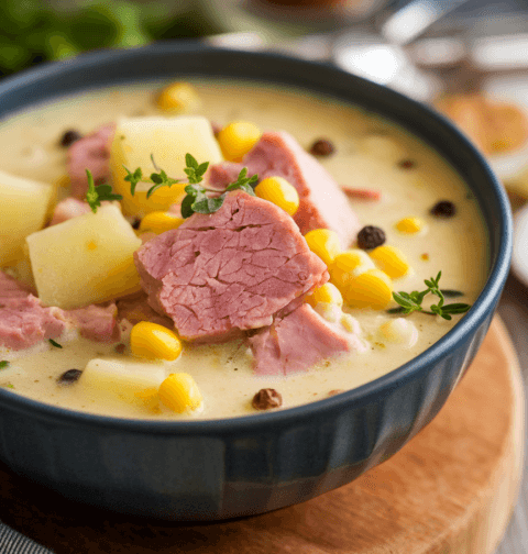 Ham And Corn Chowder Recipe