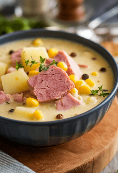 Ham And Corn Chowder Recipe