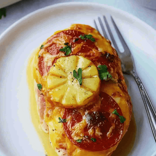 Hawaiian Pizza Stuffed Chicken