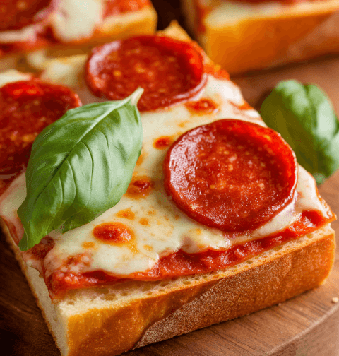 Homemade Pepperoni Garlic Bread