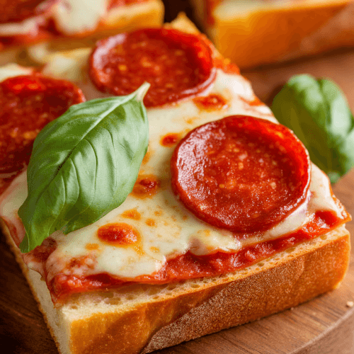 Homemade Pepperoni Garlic Bread