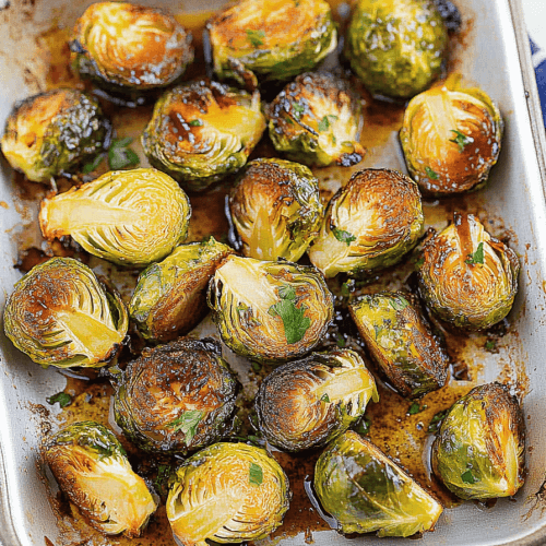 Honey Balsamic Brussels Sprouts