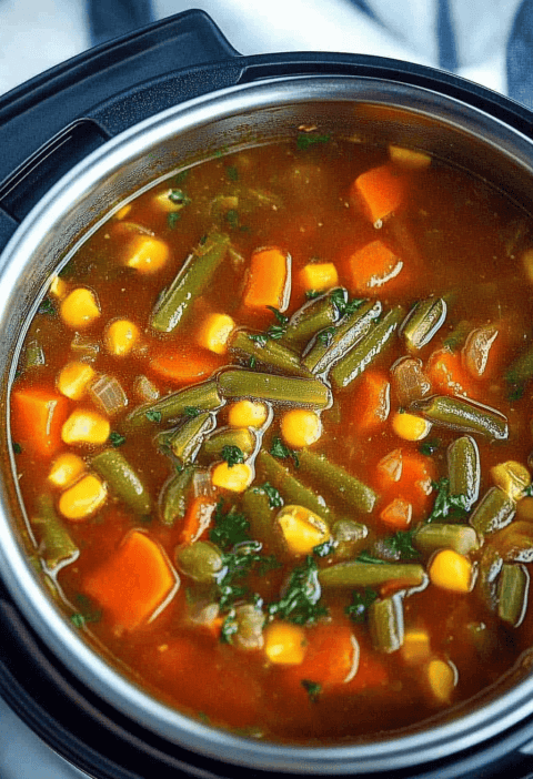 Instant Pot Vegetable Soup