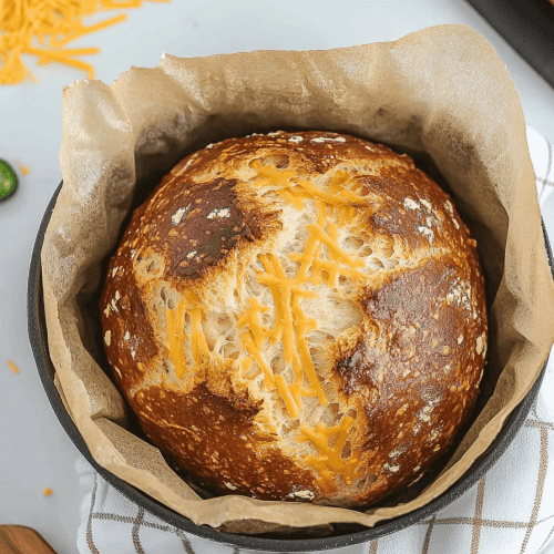 Jalapeno Cheddar Dutch Oven Bread