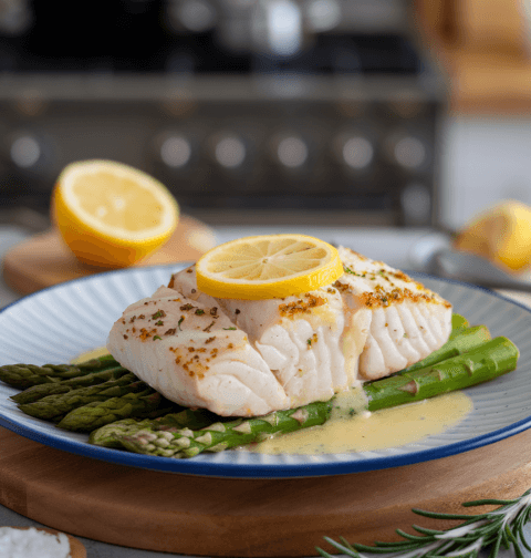 Lemon Butter Baked Cod