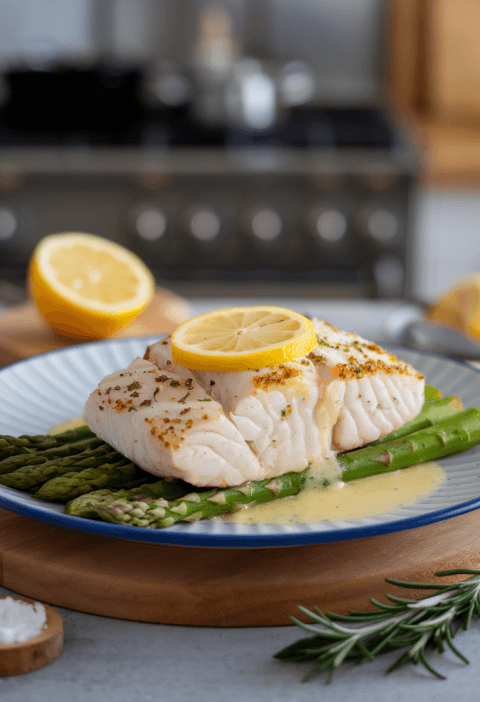 Lemon Butter Baked Cod