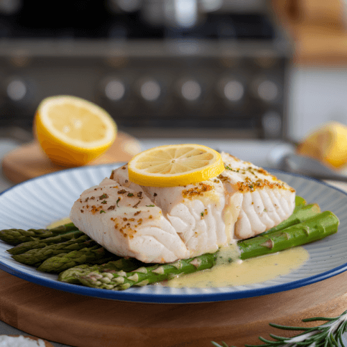 Lemon Butter Baked Cod