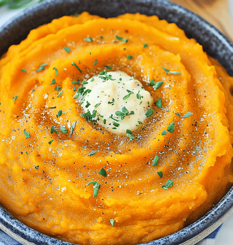 Maple Mashed Sweet Potatoes