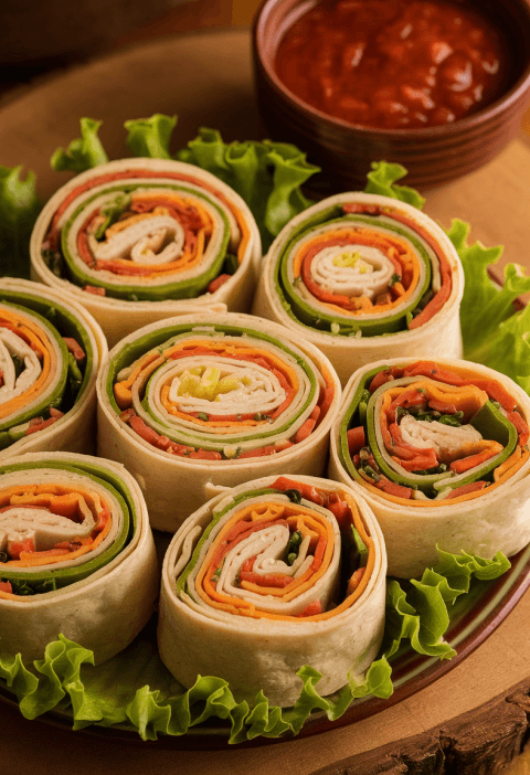 Mexican Chicken Pinwheels
