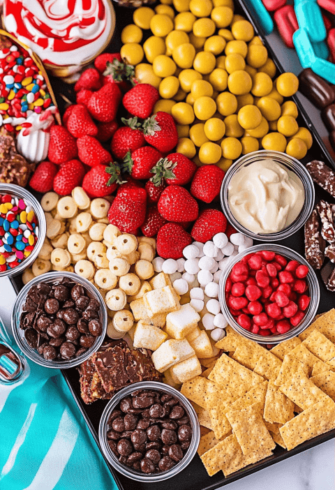 Movie Night Snacks Board