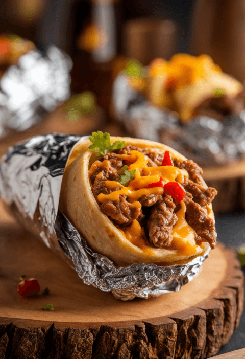 Nacho Cheese Beef Wrap