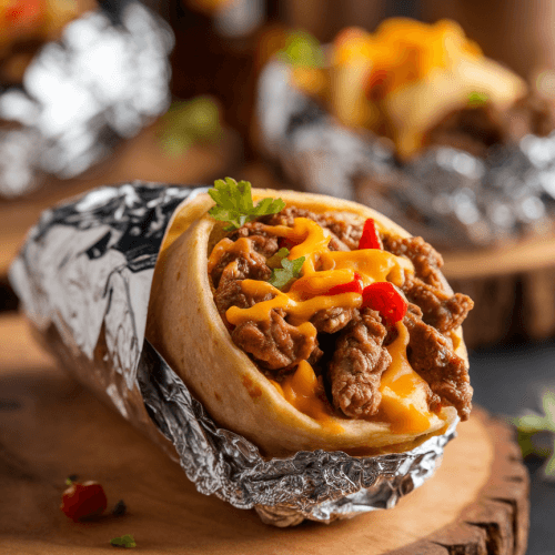 Nacho Cheese Beef Wrap