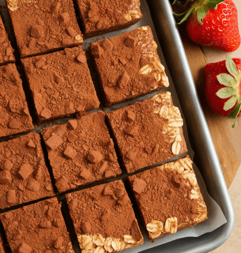 No Bake Chocolate Oat Squares Recipe
