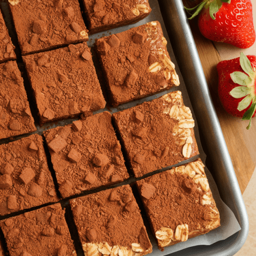 No Bake Chocolate Oat Squares Recipe