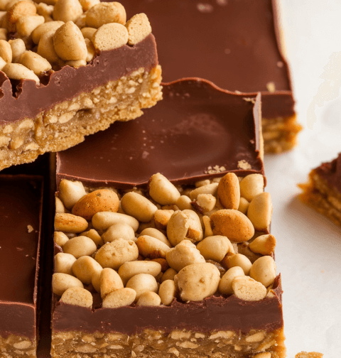 No Bake Homemade Crunch Bars