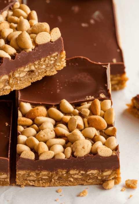 No Bake Homemade Crunch Bars