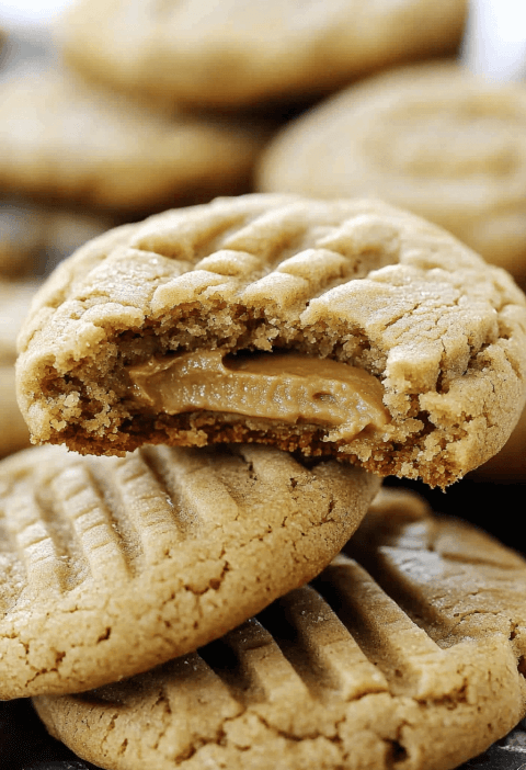 Peanut Butter Stuffed Cookies