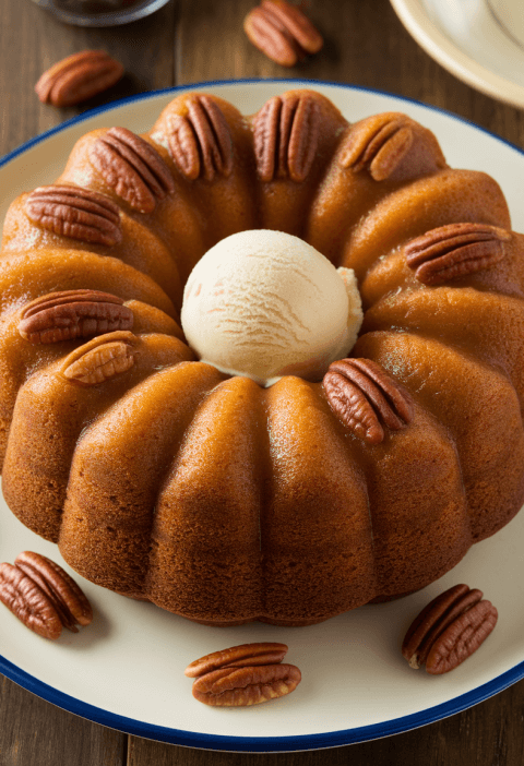 Pecan Upside Down Bundt Cake Recipe