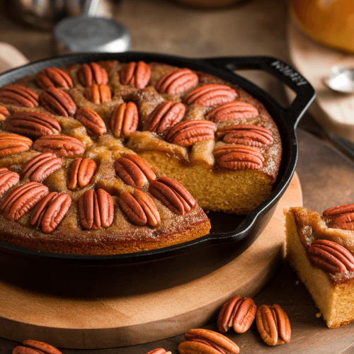 Pecan Upside Down Cake Recipe