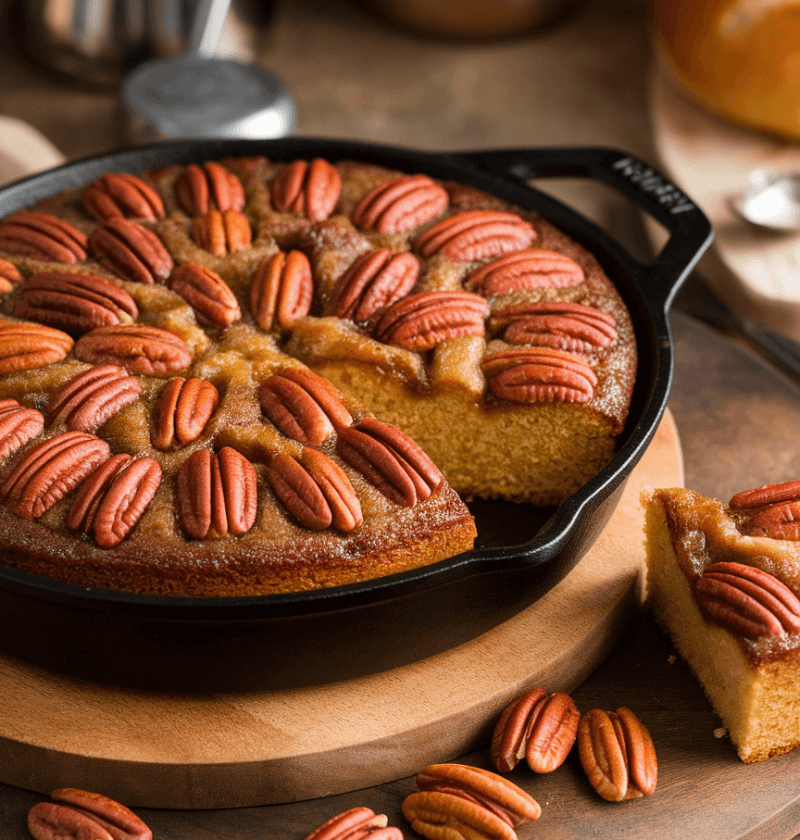 Pecan Upside Down Cake Recipe