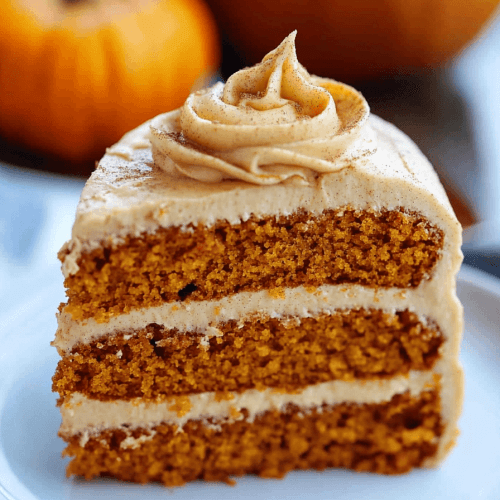 Pumpkin Cake With Cinnamon Buttercream