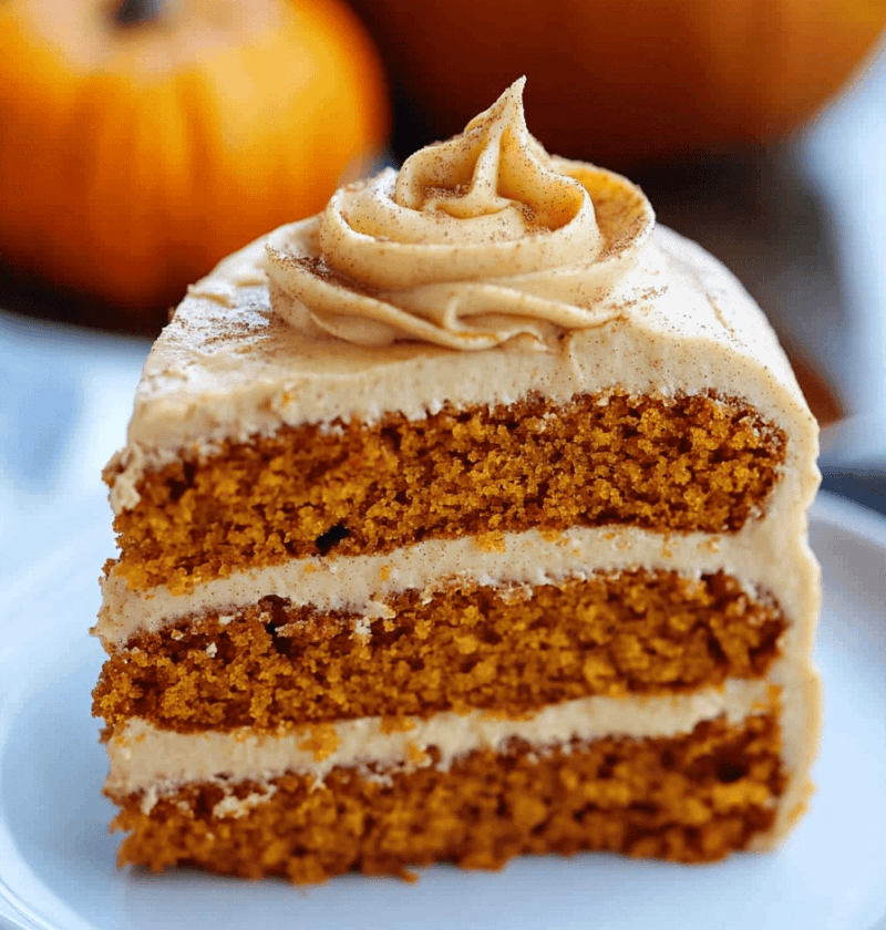 Pumpkin Cake With Cinnamon Buttercream