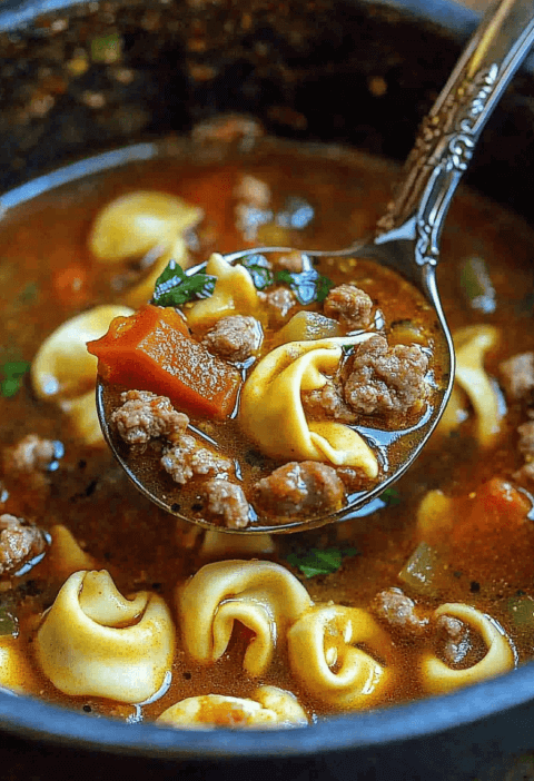 Sausage Tortellini Soup