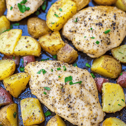 Sheet Pan Chicken And Potatoes