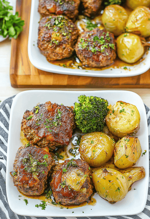 Sheet Pan Meatloaf Dinner