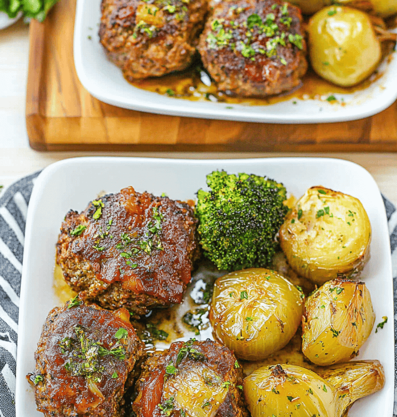 Sheet Pan Meatloaf Dinner