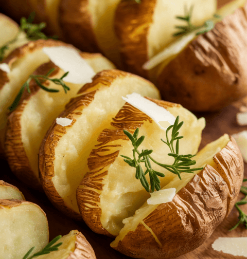 Sliced Baked Potatoes