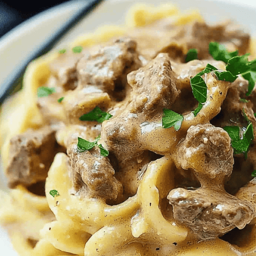 Slow Cooker Beef Stroganoff