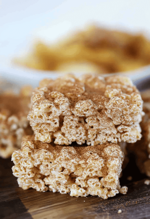 Snickerdoodle Rice Krispies Treats