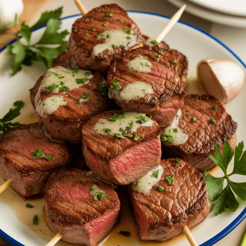 Steak Bites With Garlic Butter