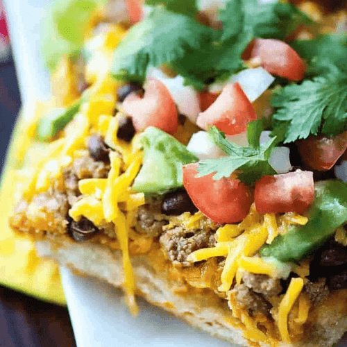 Taco Crescent Roll Pizza