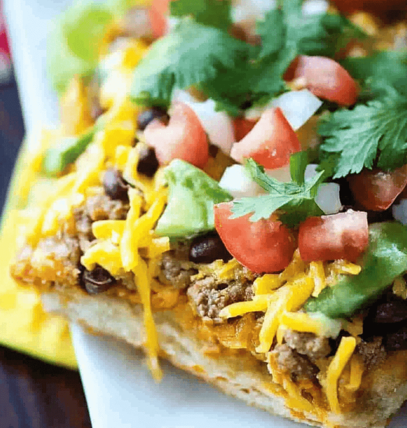 Taco Crescent Roll Pizza