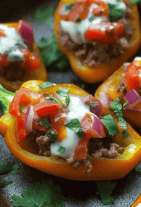 Taco Stuffed Mini Peppers