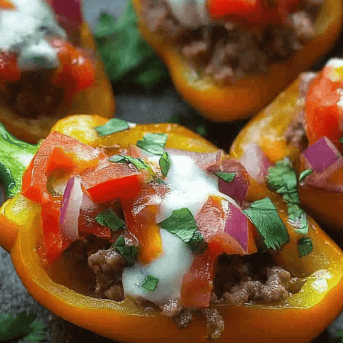 Taco Stuffed Mini Peppers