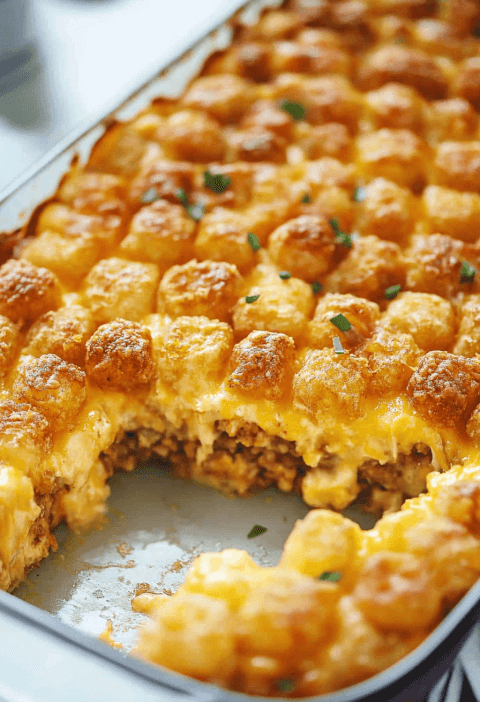 Tater Tot Breakfast Casserole